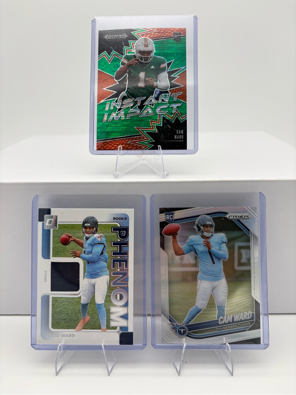 Donruss Panini Cam Ward Prizm #252 / Instant Impact 35/49 & Rookie Phenom Patch